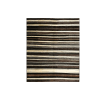 Hand-woven striped rug in brown ivory color | 310x376 cm | 10.17x12.33 ft | HL064314
