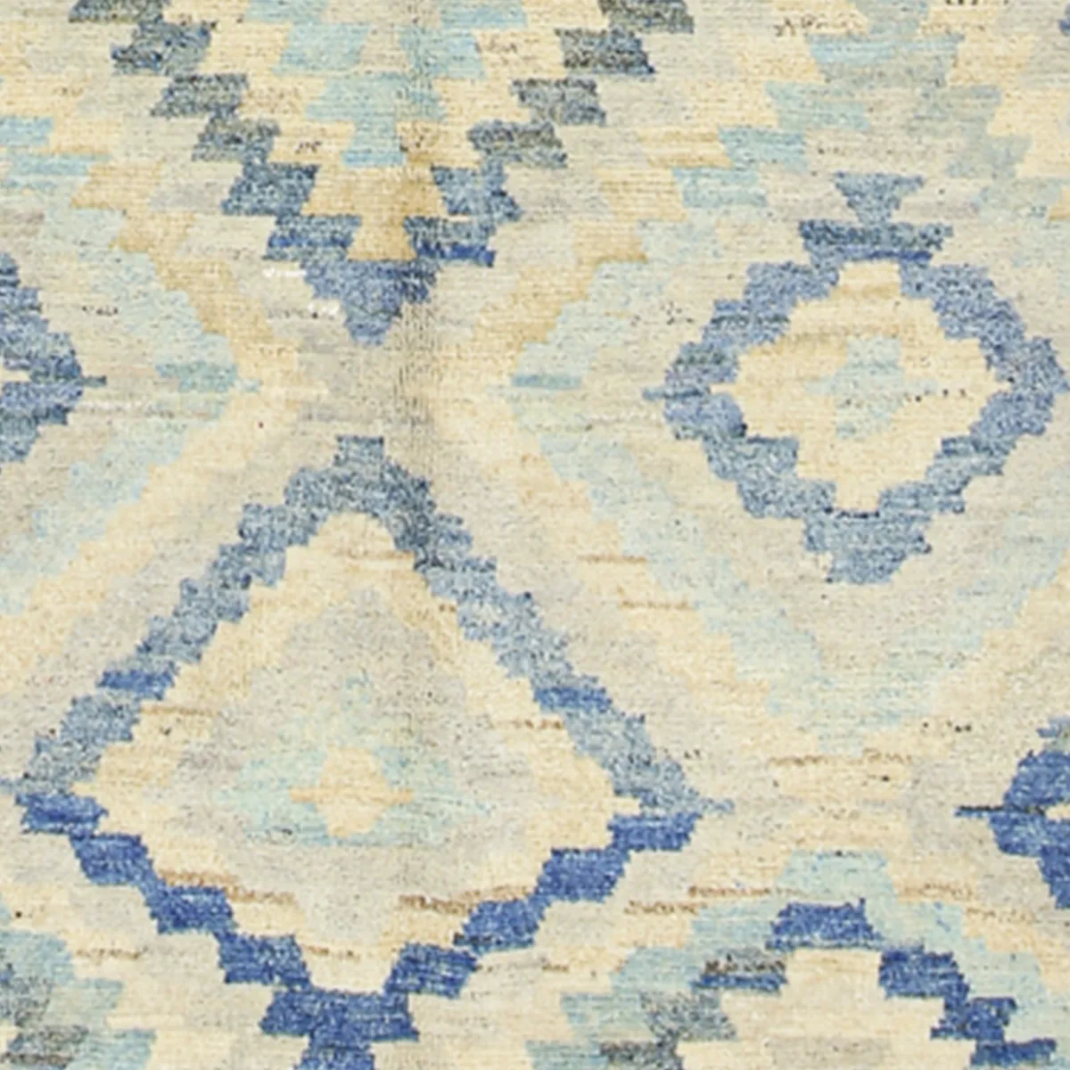 Handwoven Wool Rug with Blue Diamond Pattern | 6.6x9.6 ft | 203x293 cm | HL058914 8 Handwoven Wool Rug with Blue Diamond Pattern | 6.6x9.6 ft | 203x293 cm | HL058914 - Image 6