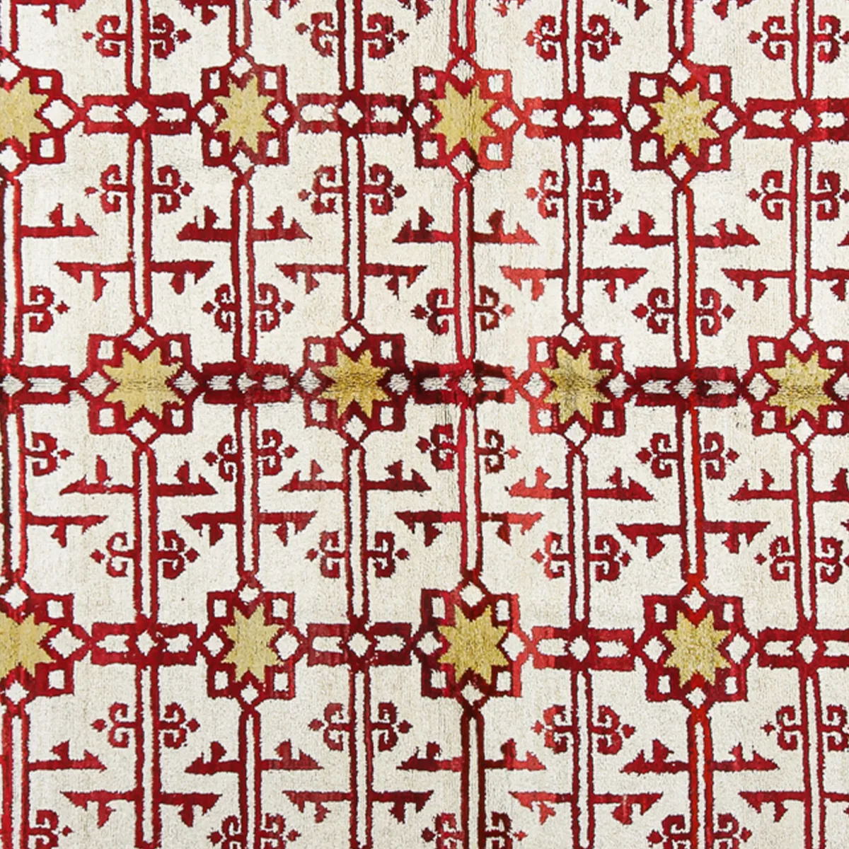 Burgundy Red and White Diamond Pattern Handmade Hemp & Wool Rug | 5.9x8.5 ft | 180x260 cm | HL024810 6 Burgundy Red and White Diamond Pattern Handmade Hemp & Wool Rug | 5.9x8.5 ft | 180x260 cm | HL024810 - Image 4