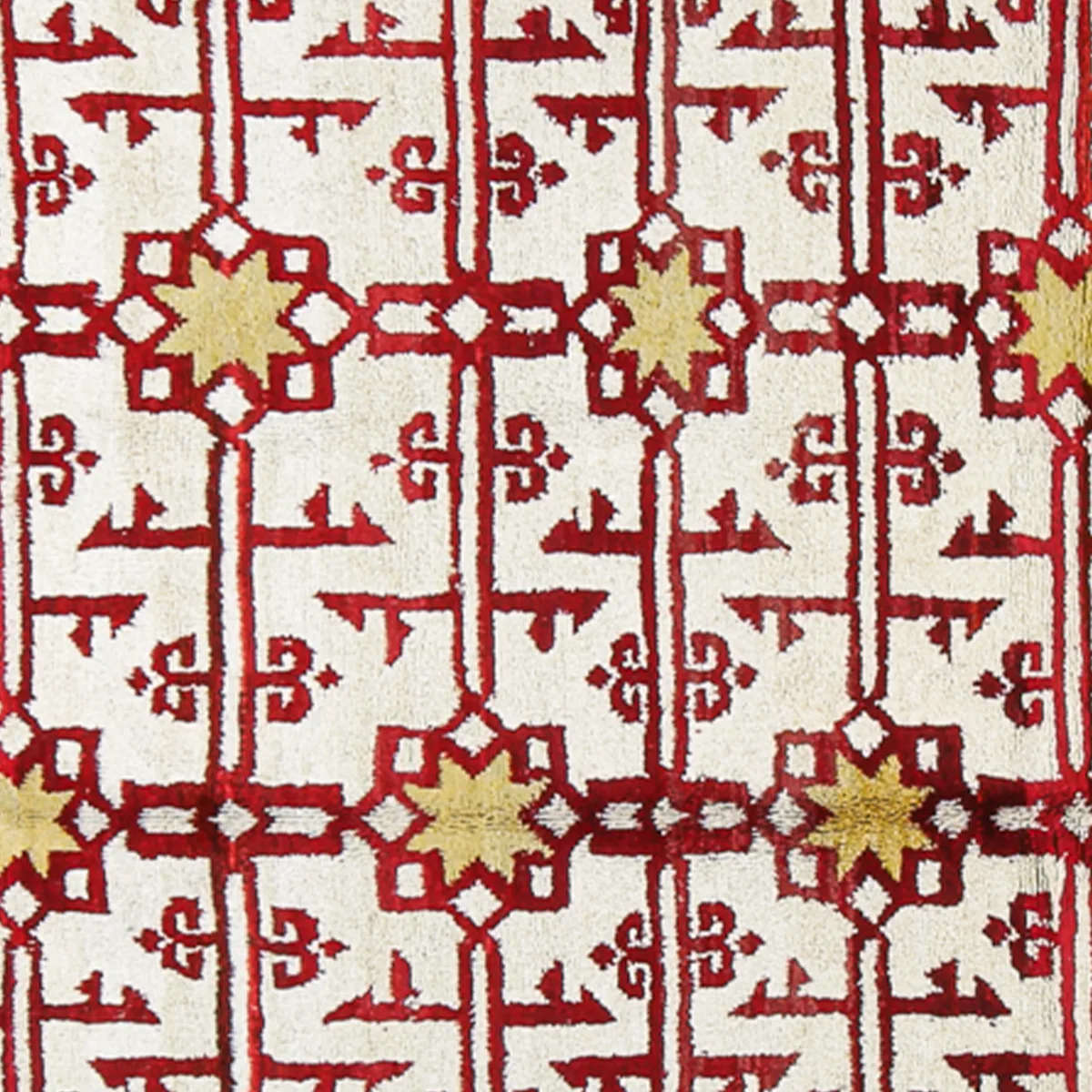 Burgundy Red and White Diamond Pattern Handmade Hemp & Wool Rug | 5.9x8.5 ft | 180x260 cm | HL024810 5 Burgundy Red and White Diamond Pattern Handmade Hemp & Wool Rug | 5.9x8.5 ft | 180x260 cm | HL024810 - Image 3