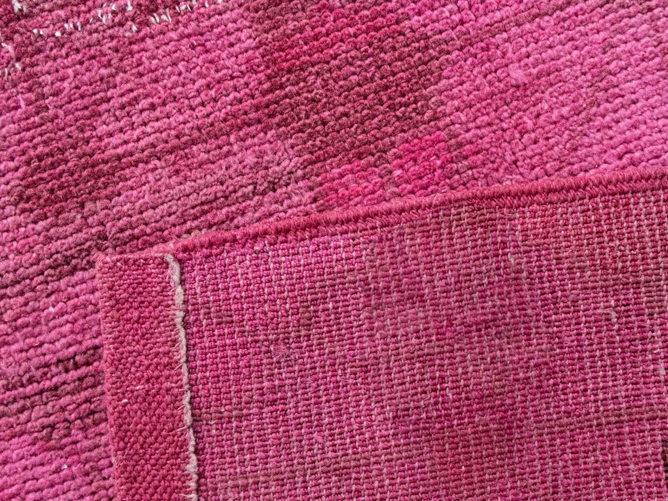 Pink Designer Rug with Floral Pattern | 9.84x12.8 ft | 300x392 cm | HL056413 7 hand-woven pink dyed wool carpet