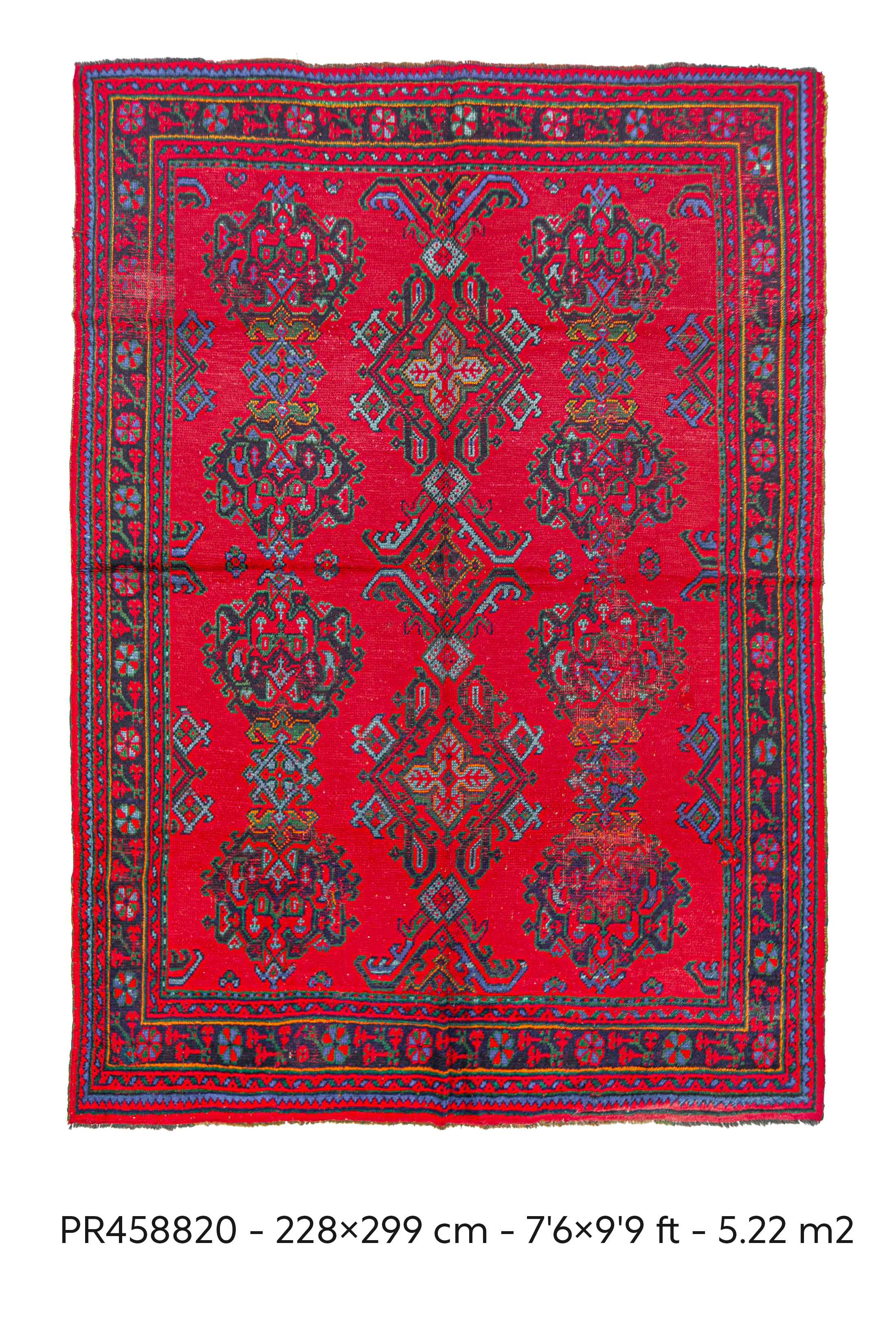 vibrant red vintage carpet