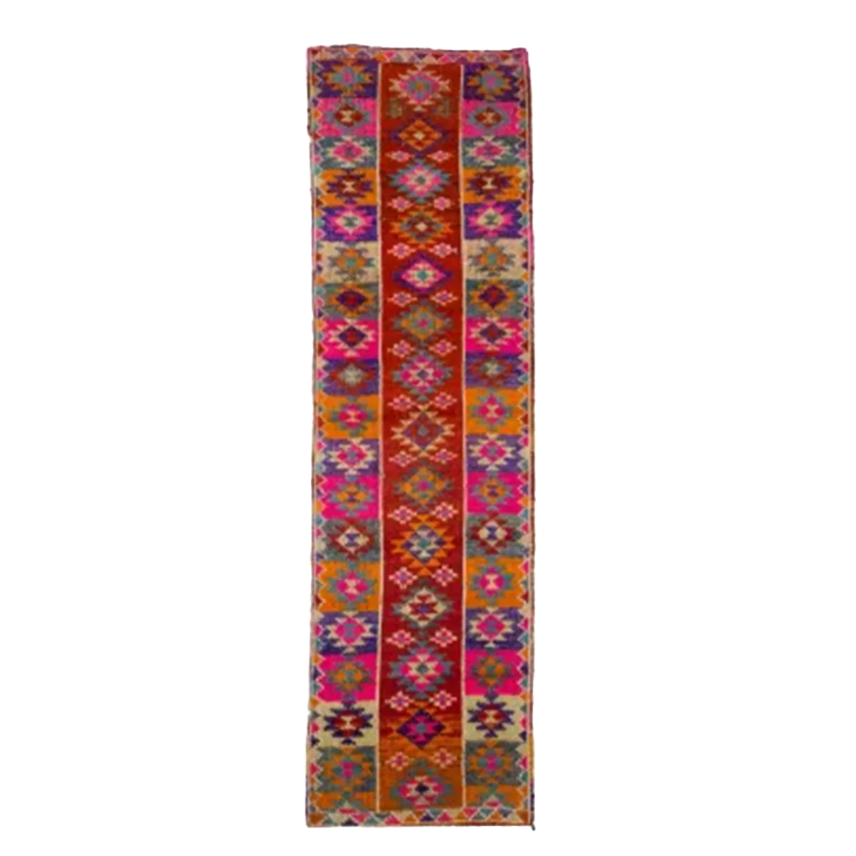 Handwoven Colorful Turkish Runner Rug | 3x11 ft | 94x331 cm | PR407919