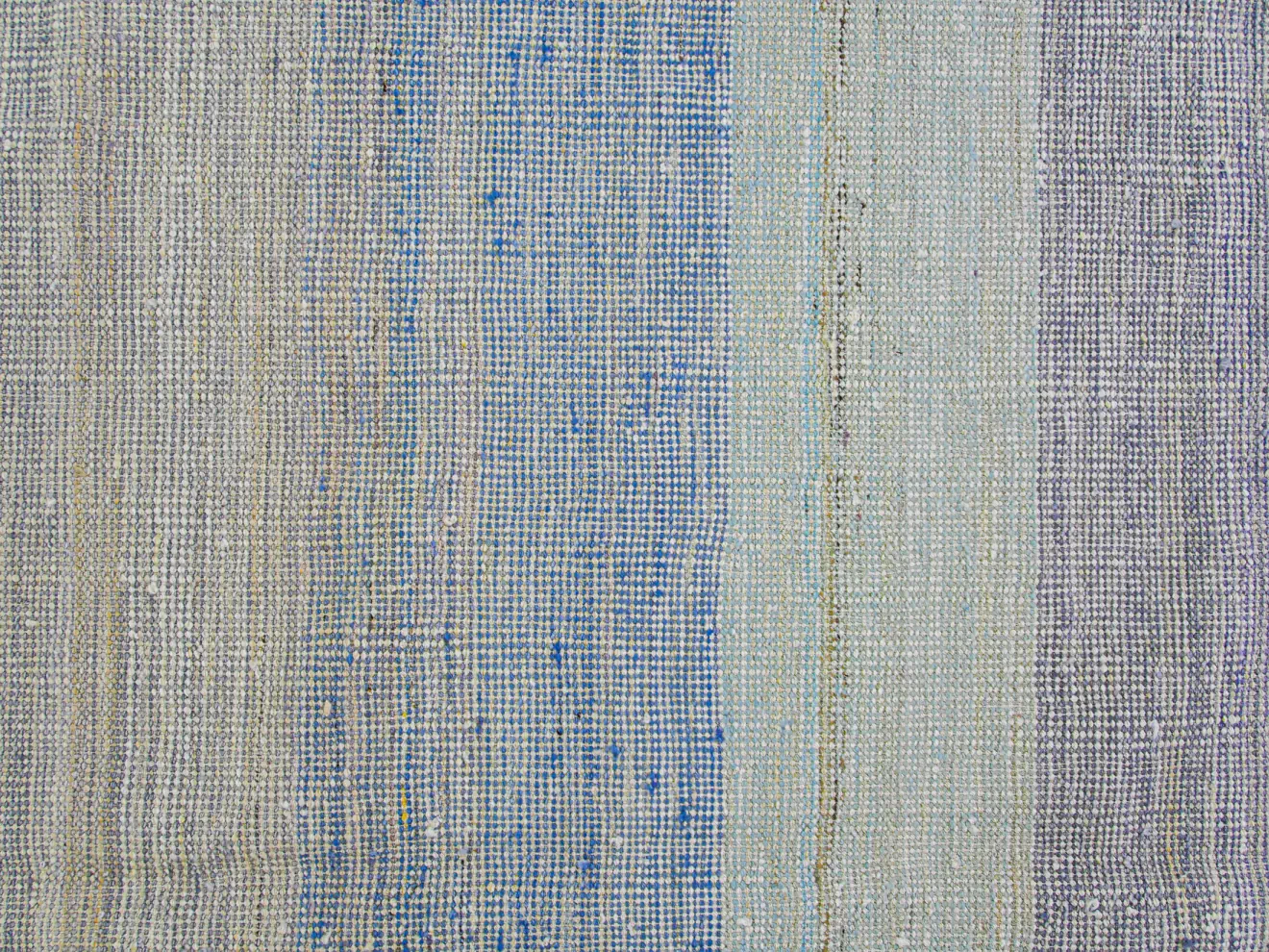 Pastel color striped kilim rug