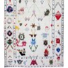 off white tribal pattern colorfull handmade large rug