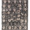 brown beige color tribal pattern large rug