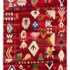 red color tribal pattern large rug