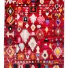 red color tribal pattern large rug