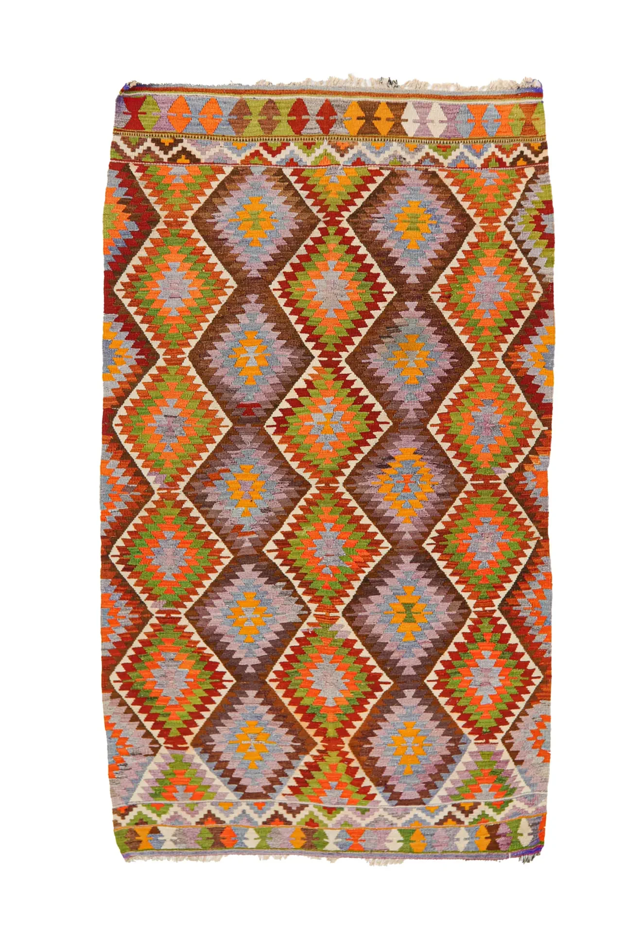 Vintage Turkish kilim rug