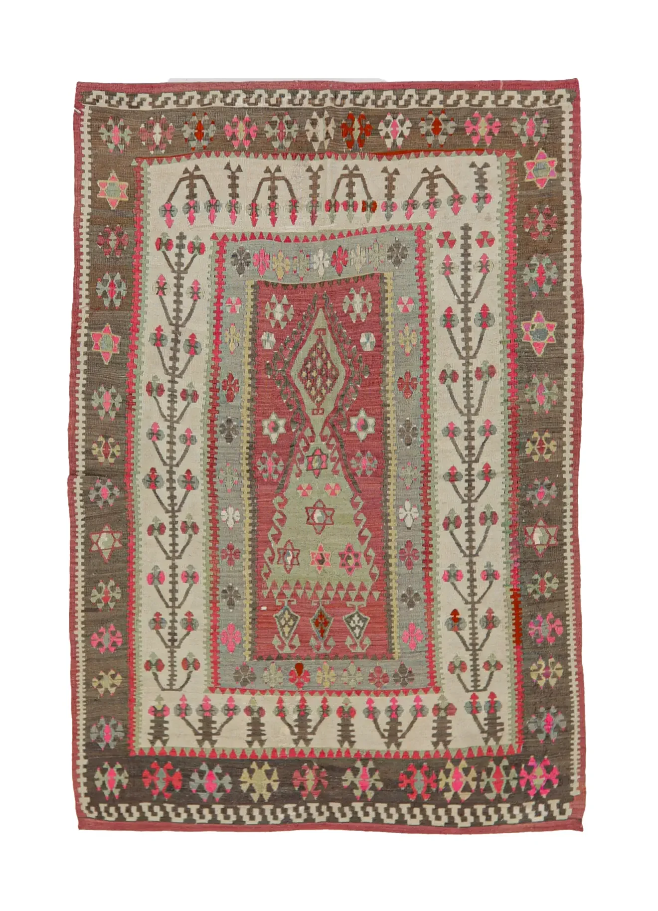 Vintage Anatolian kilim rug