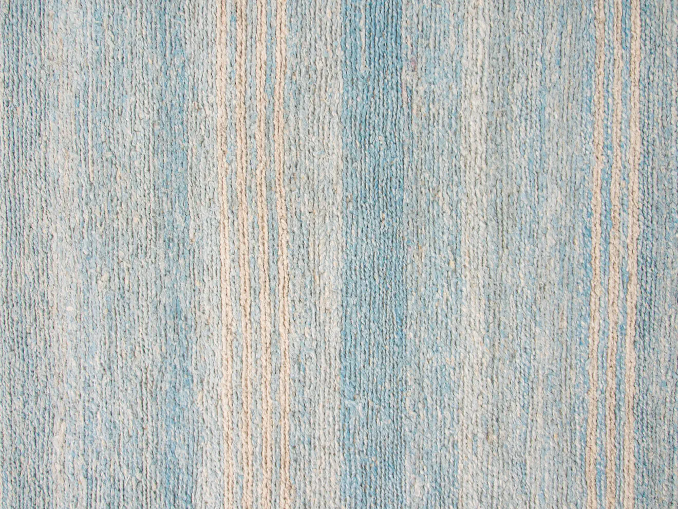Handwoven Large Soumak Rug Blue stripes