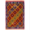 red yellow green multicolor diamonds tulu accent rug