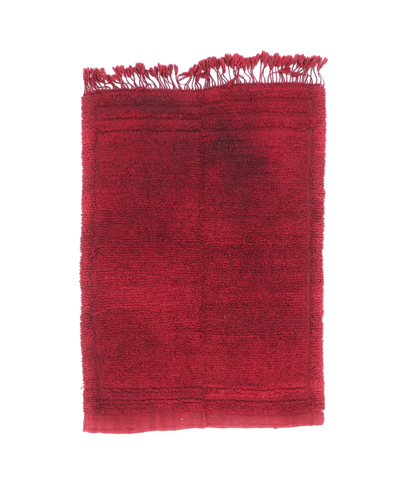 Vintage Tulu Rug Solid Red