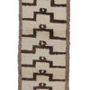 Brown, beige color , high pile, , paved diamonds pattern, tulu runner rug