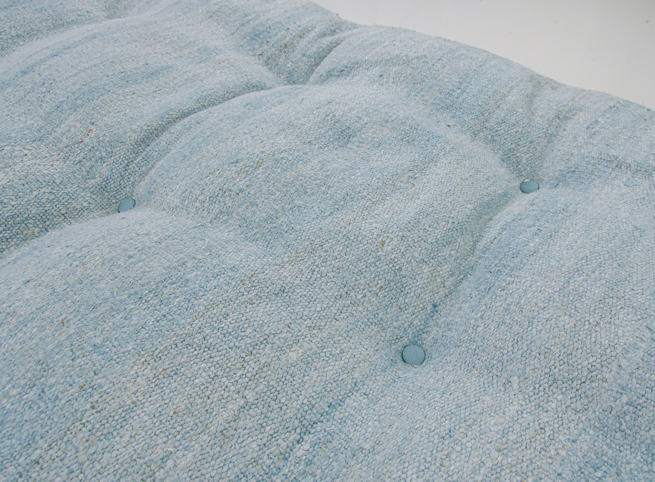 handmade hemp blue floor cushion