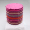 handmade anatolian vintage kilim pouf