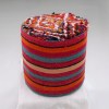handmade anatolian vintage kilim pouf
