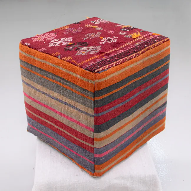 handmade kilim pouf ottoman