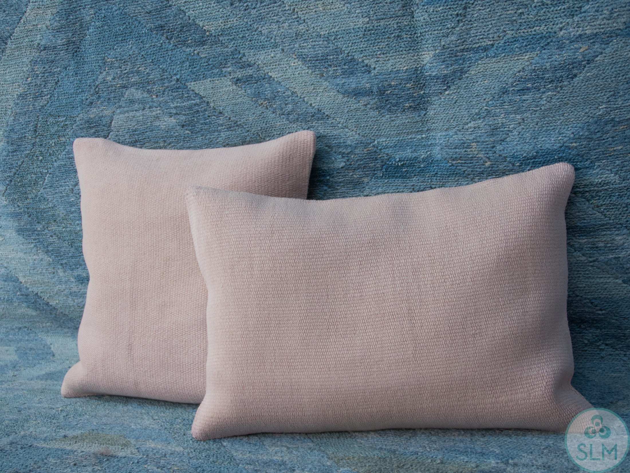 Handmade hemp cotton jutte throw pillow cover