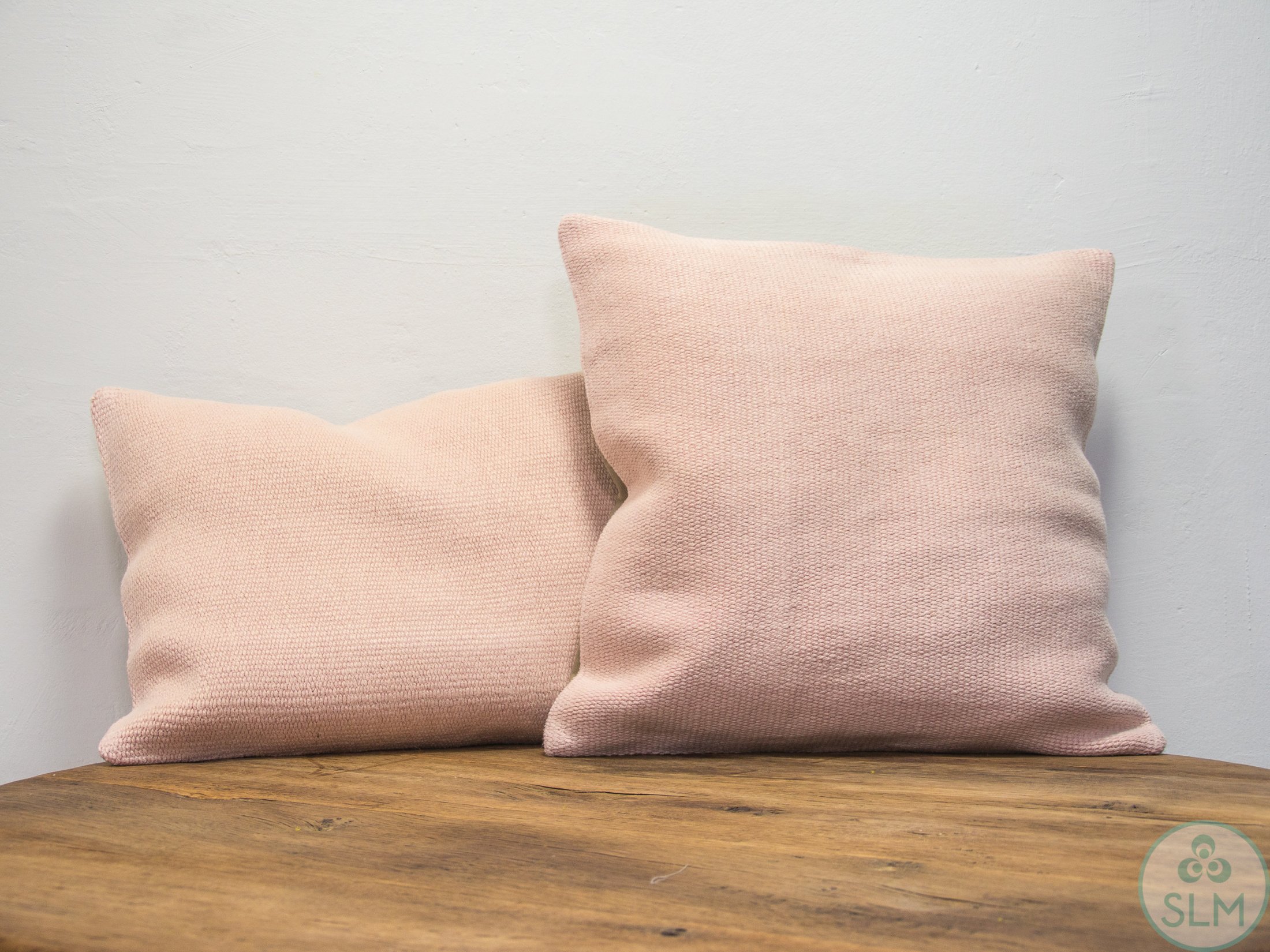 Handmade hemp cotton jutte throw pillow cover