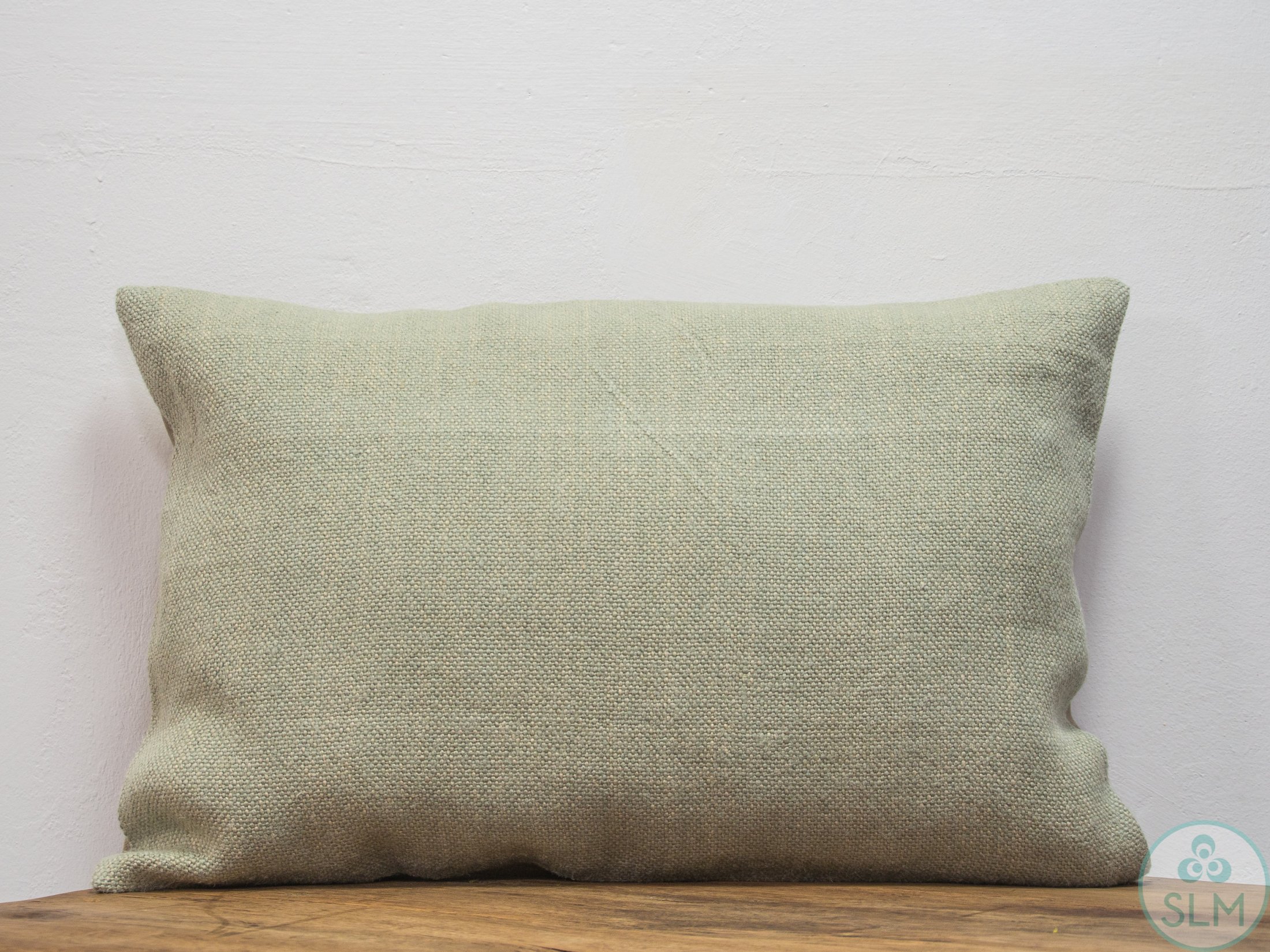 Handmade hemp cotton jutte throw pillow cover