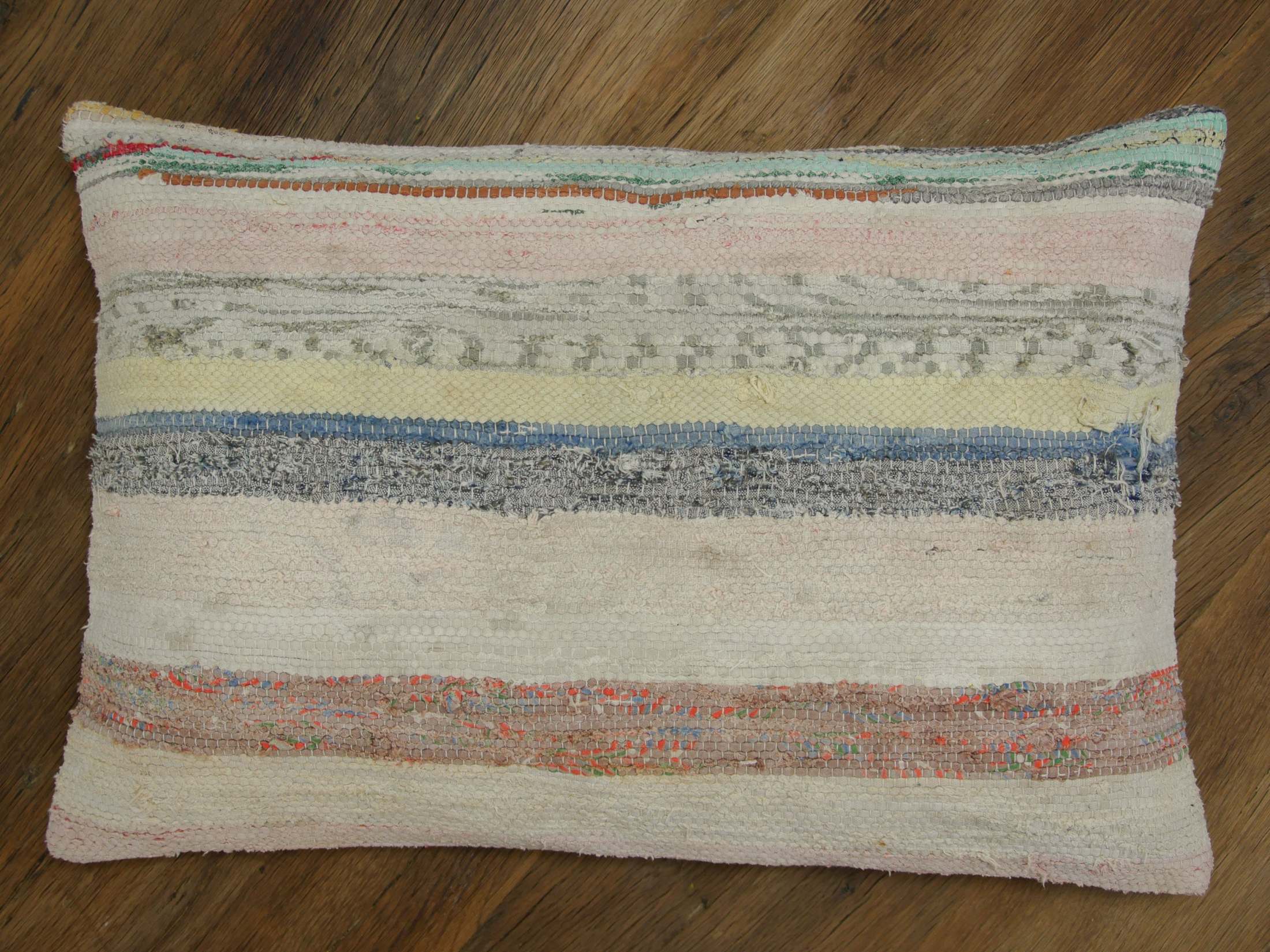 Handmade hemp cotton jutte throw pillow cover