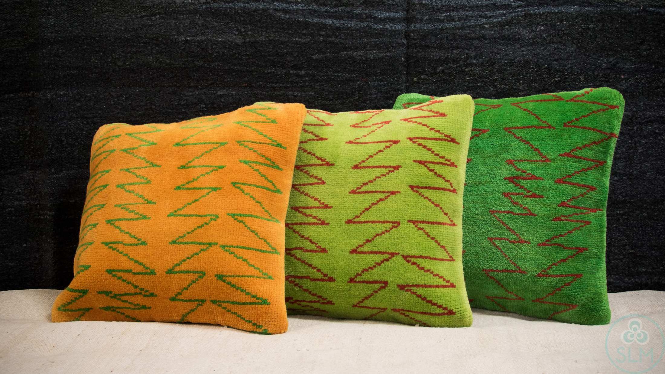 Handmade hemp cotton jutte throw pillow cover