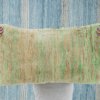 Handmade Turkish Rug Kilim Lumbar Pillow Case, 16x27, Pastel Green Brown Color, Handwoven Vintage Wool Pillow Cover,Housewarming Oushak rug 1 Handmade hemp cotton jutte throw pillow cover