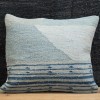 Kilim Pillow Case, 20x20 Handmade hemp cotton jutte throw pillow cover