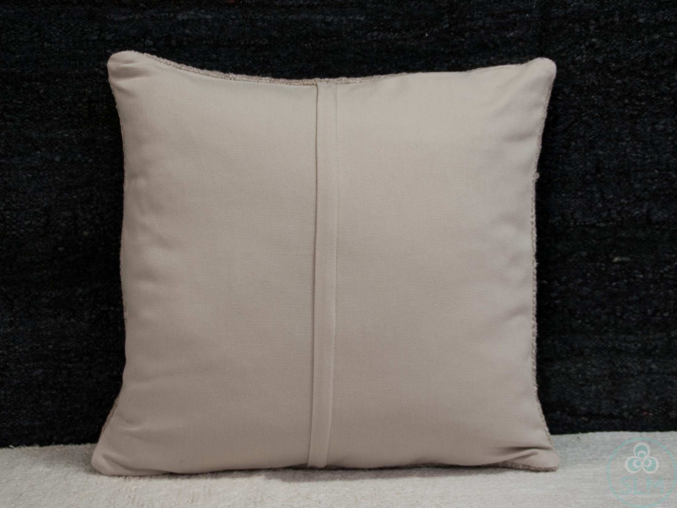Handmade hemp cotton jutte throw pillow cover