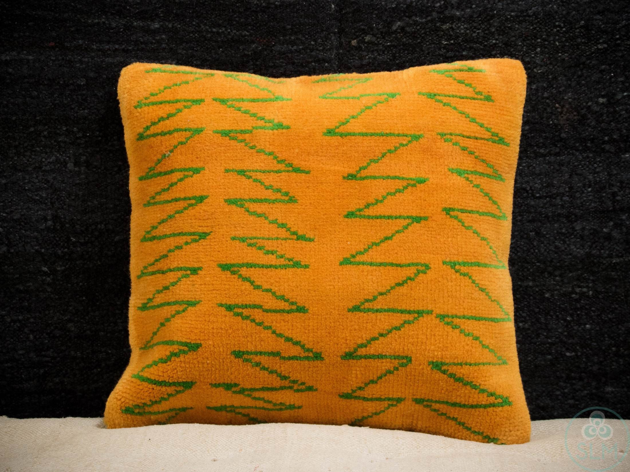 Handmade hemp cotton jutte throw pillow cover