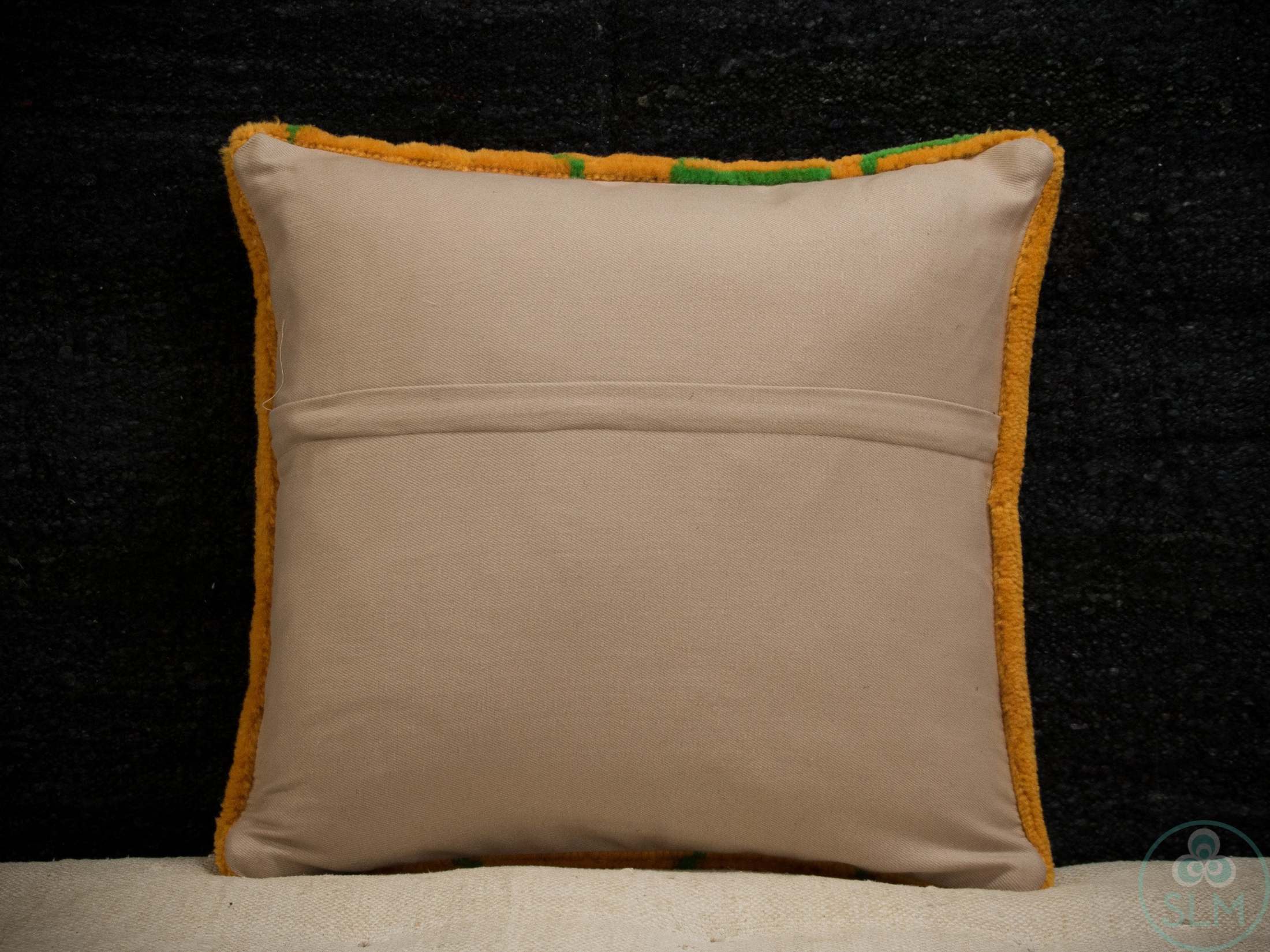 Handmade hemp cotton jutte throw pillow cover