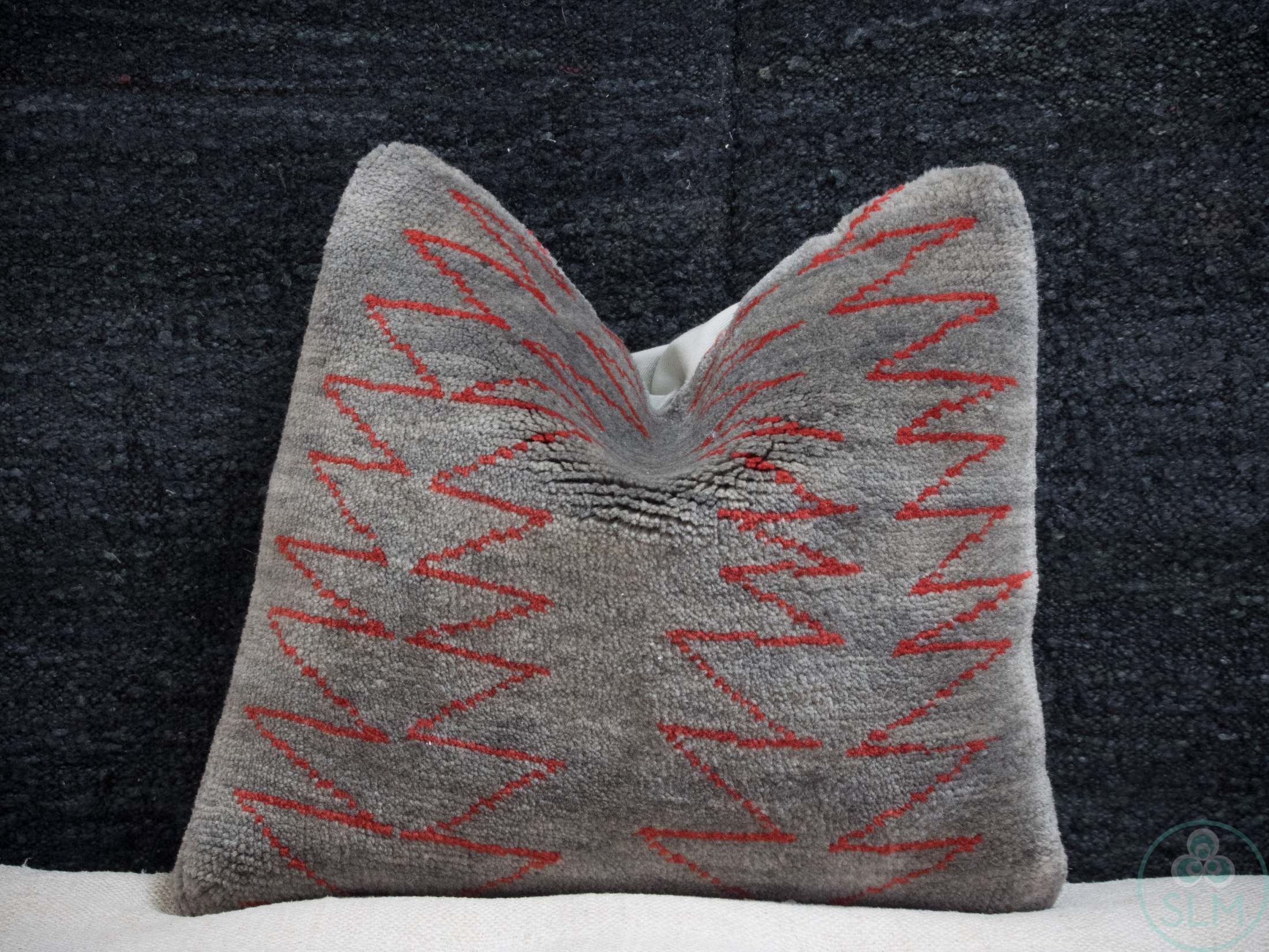 Handmade hemp cotton jutte throw pillow cover