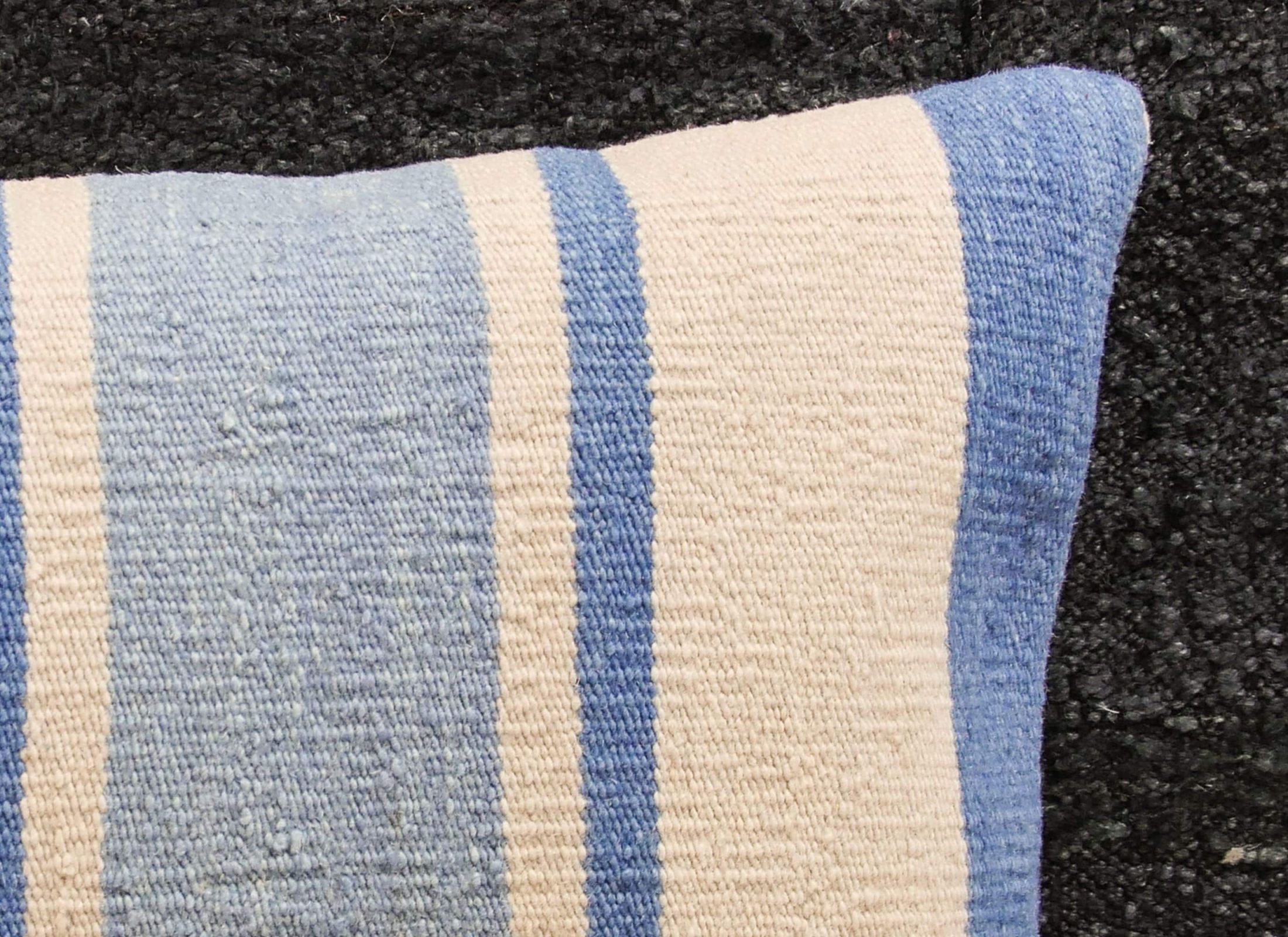 Handmade hemp cotton jutte throw pillow cover