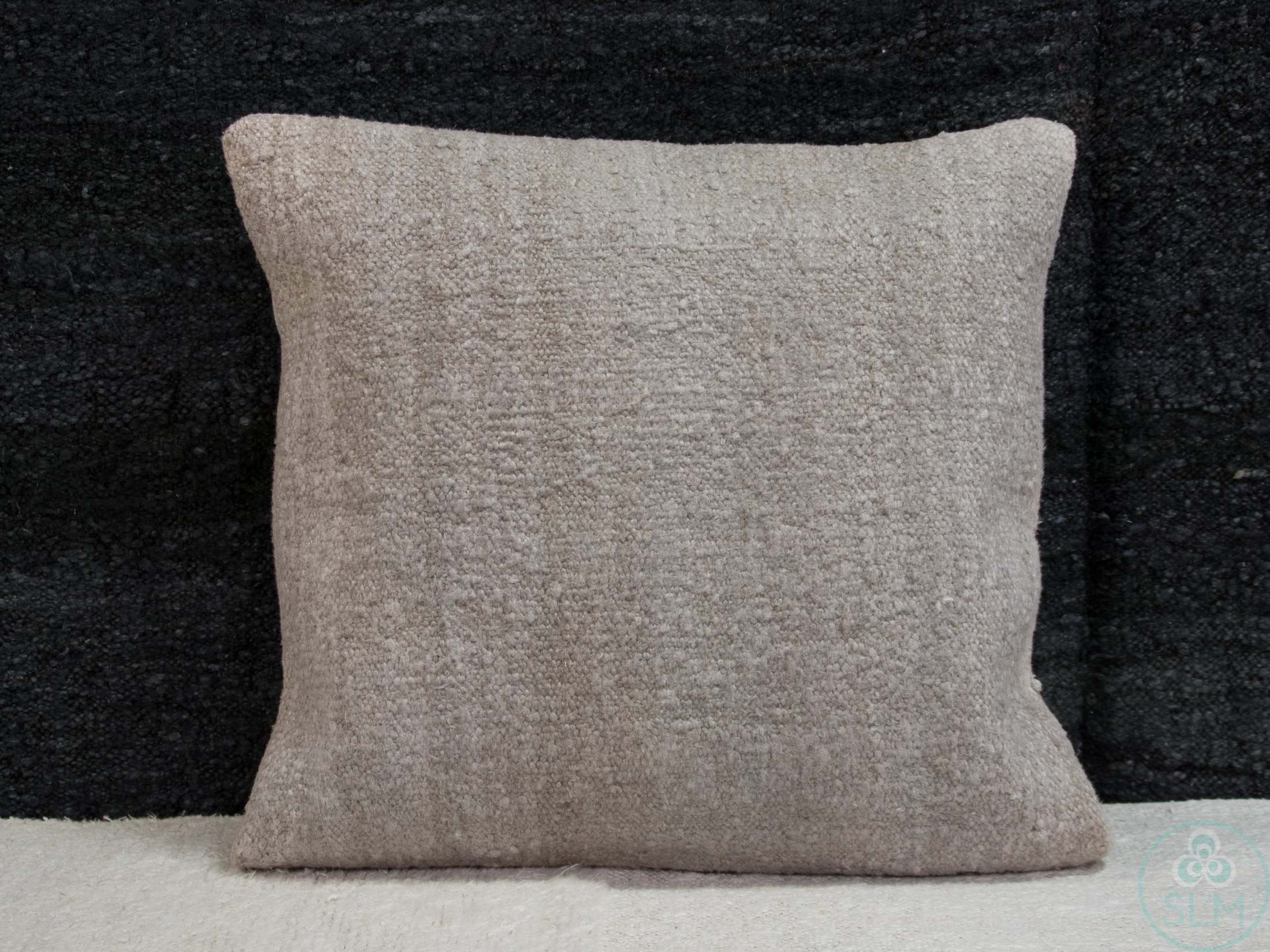 Handmade hemp cotton jutte throw pillow cover