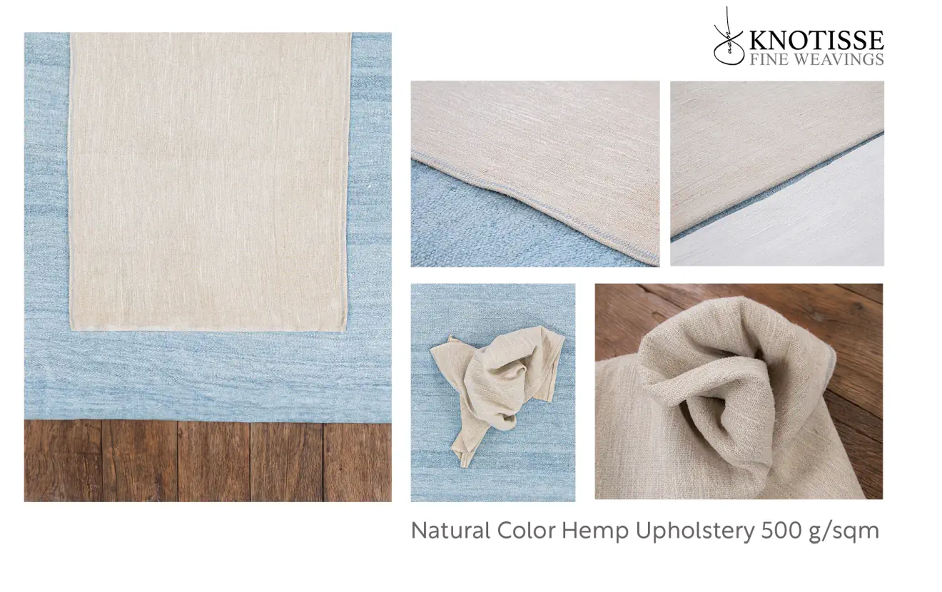 A Kiss of the Sun: Whisper-Thin Hemp Upholstery for Ethereal Beauty (Natural color) 54" 13 natural color hemp upholstery 500sqm (1)