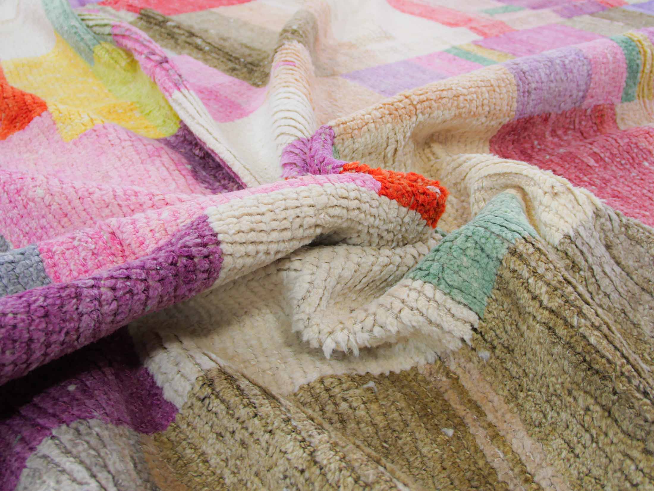 rectangle pattern abstract colorful large area rug