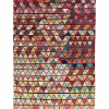 Large area vintage wool modern design new rug - Colorful Kaleidoscope Triangles - Geometric design, | 247x360 cm - 8x11 ft | PP114422 1 colorful triangles pattern rug