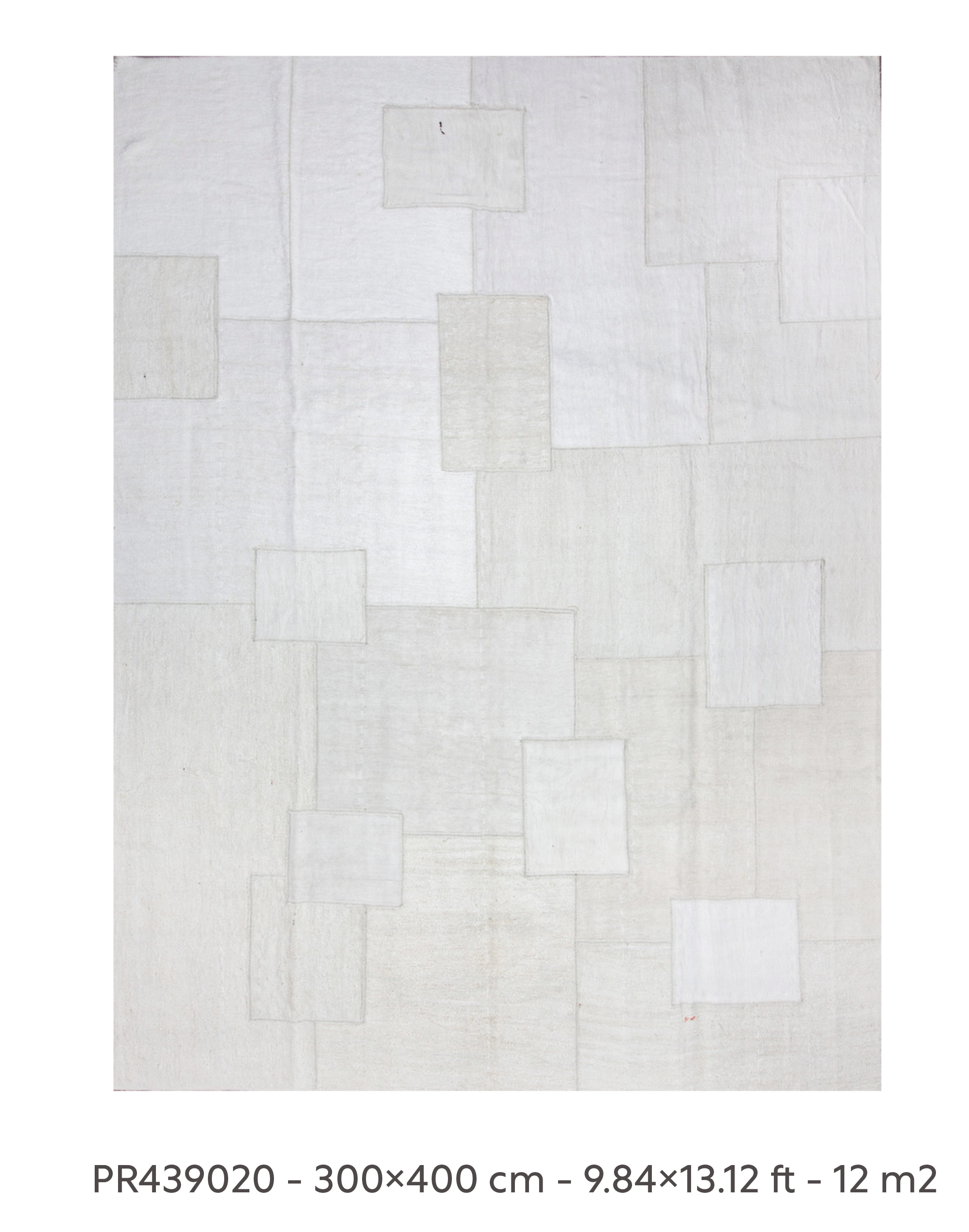 Program Line: YA-MA Collection, Hand Stitched Hemp Patchwork Kilim Rug, Natural Color, Jute Backing 5 Program Line: YA-MA Collection, Hand Stitched Hemp Patchwork Kilim Rug, Natural Color, Jute Backing - Image 3