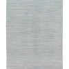 Indigo Blue Pastel Kilim Rug | 6.5x10 ft - 200x300 cm | KL193616 2 indigo blue knotisse production hemp kilim