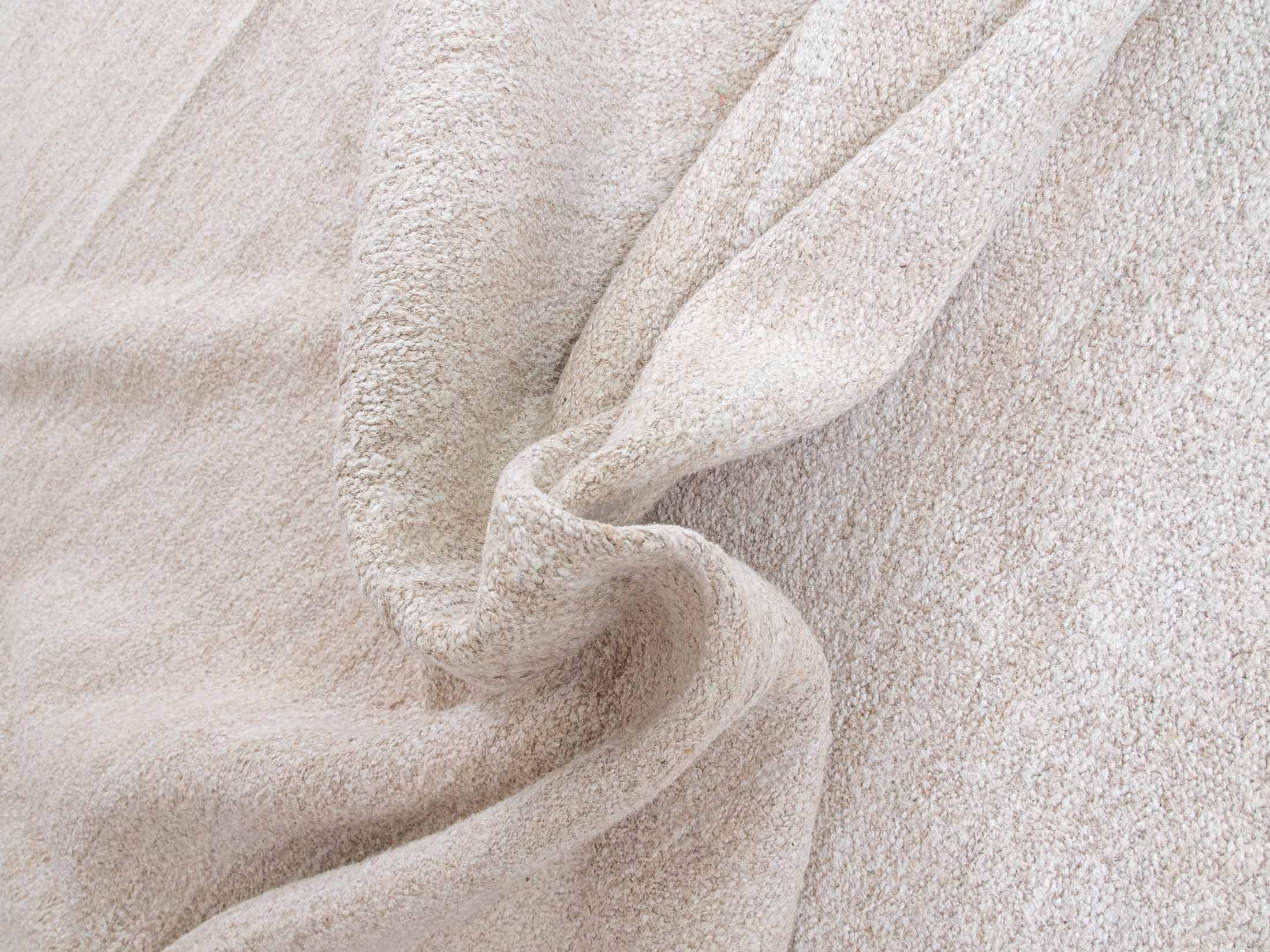 sandstone solid color hemp kilim rug