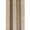 Vintage Anatolian Kilim Runner : Earthy Elegance (Ivory & Beige Bold Brown Stripes) - Grounded Harmony | 130x252 cm - 4.26x8.26 ft | PR535323 2 ivory beige vintage kilim rug with bold brown vertical stripes