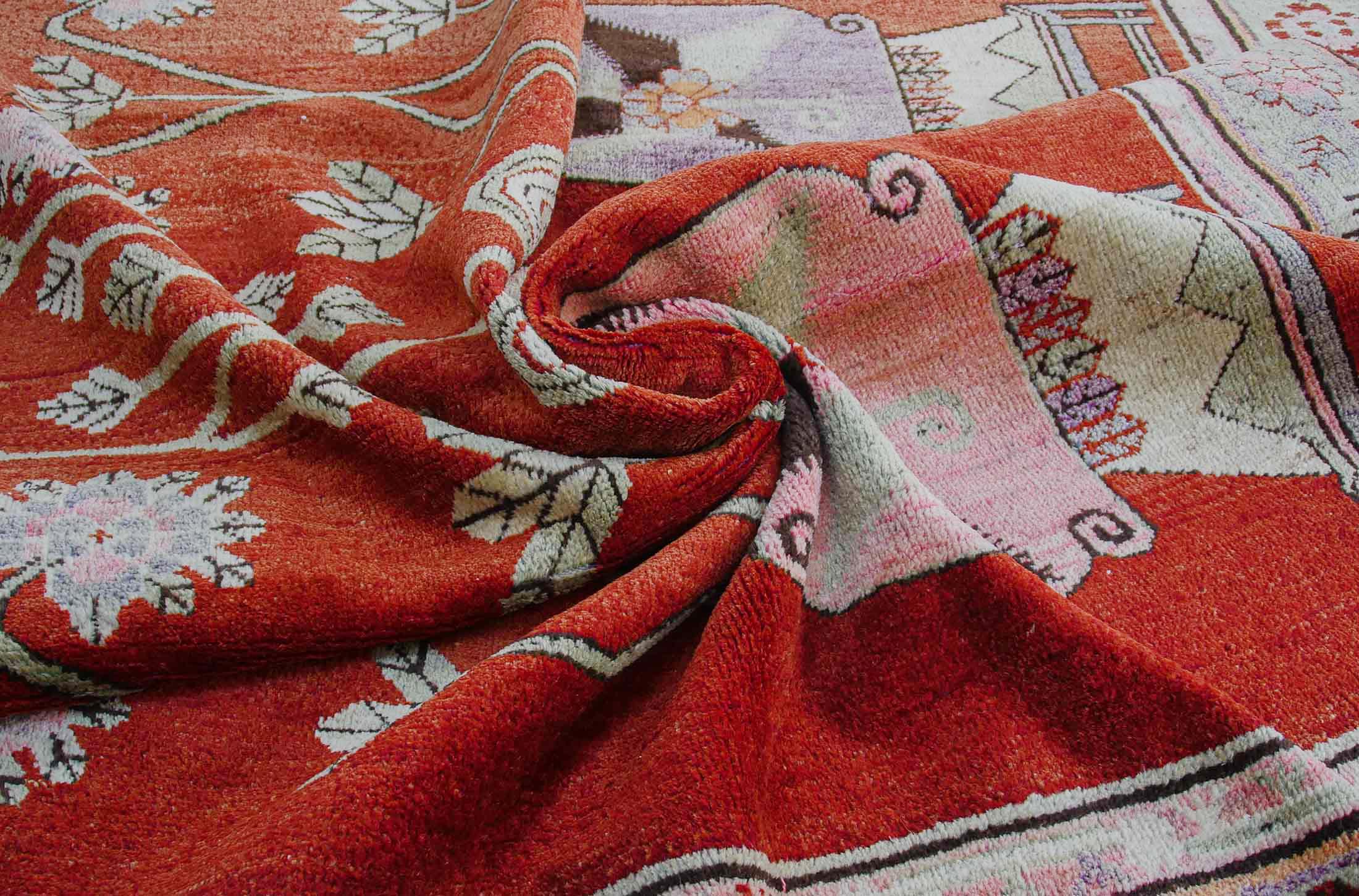 East Turkistan Khotan Vase carpet late 19th cc