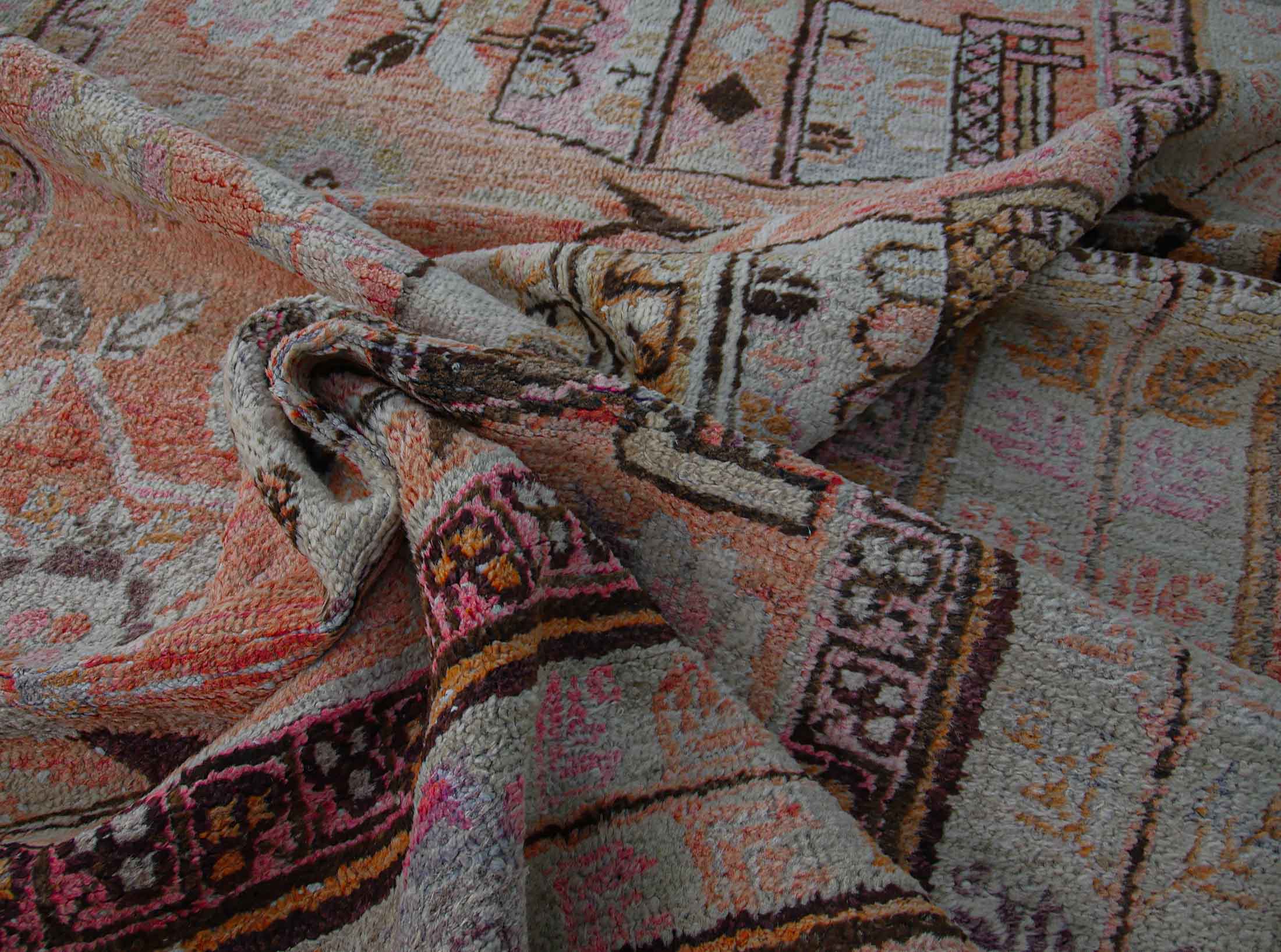 East Turkistan Khotan Vase carpet late 19th cc