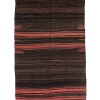 red black striped kilim rug