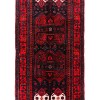 Handwoven Red Blue White Vintage Rug