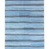 Brown Striped indigo blue soumak