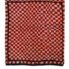 vintage turkish checkered tulu rug