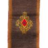 brown red vintage tulu accent rug