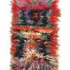 shaggy tulu colorful vintage rug